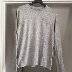 Vineyard Vines Vintage Whale Long Sleeve Pocket Tee
